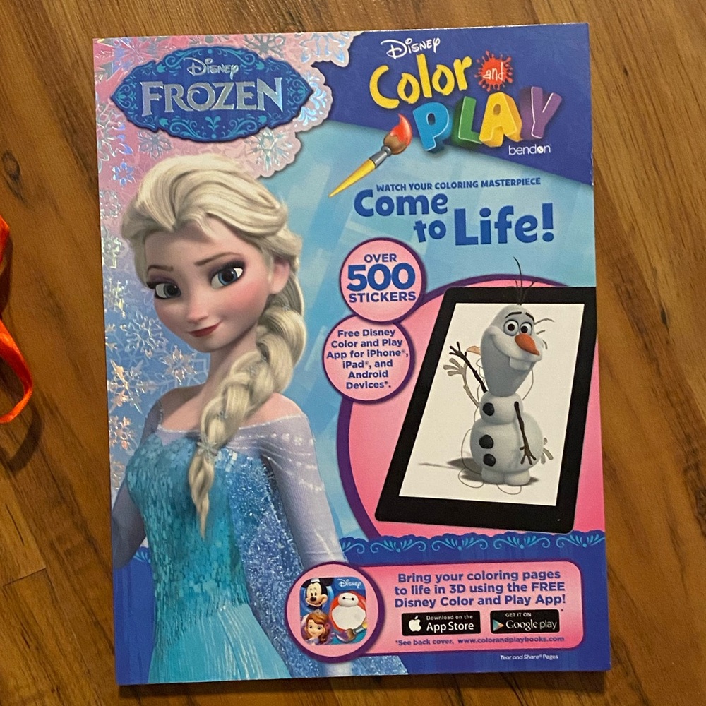 Disney Storybook Advent Calendar & Frozen Activity Coloring Book Holiday Bundle - Picture 14 of 16
